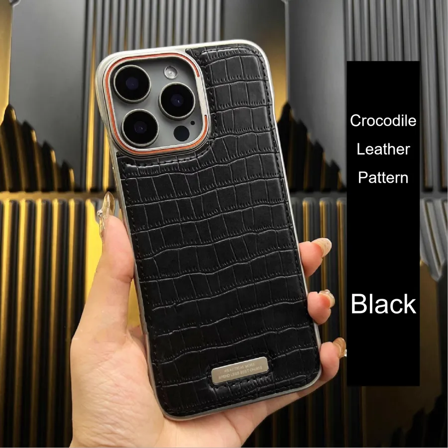 Frameless Crocodile Pattern Case For iPhone