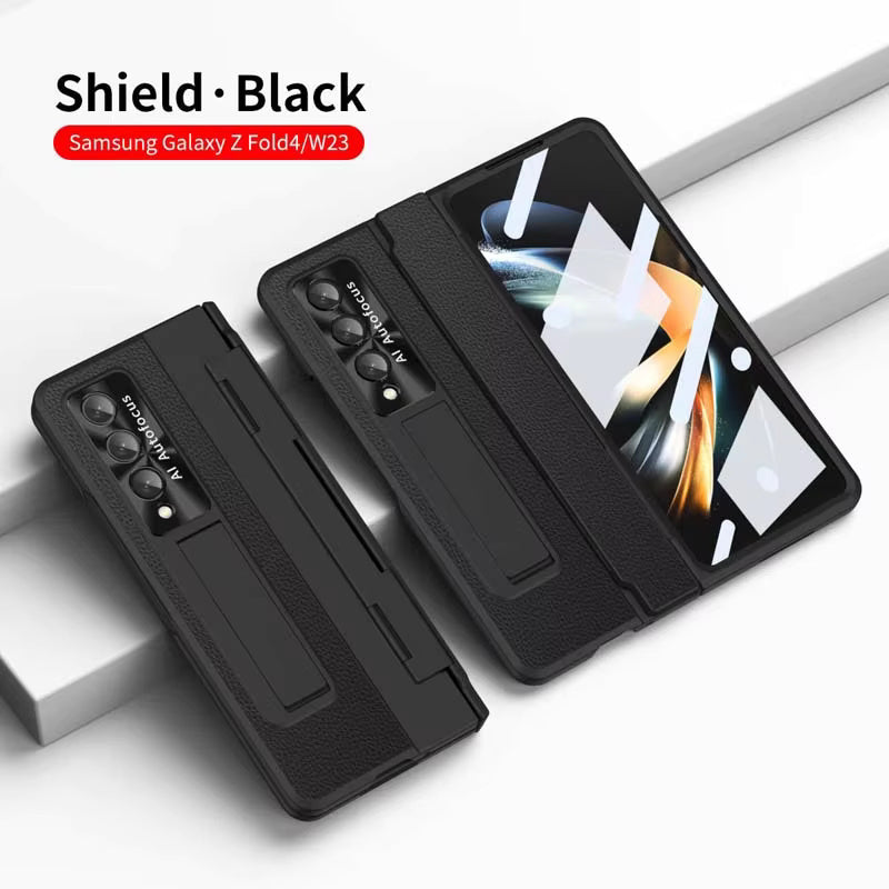 LeatherHinge Case For Samsung Fold