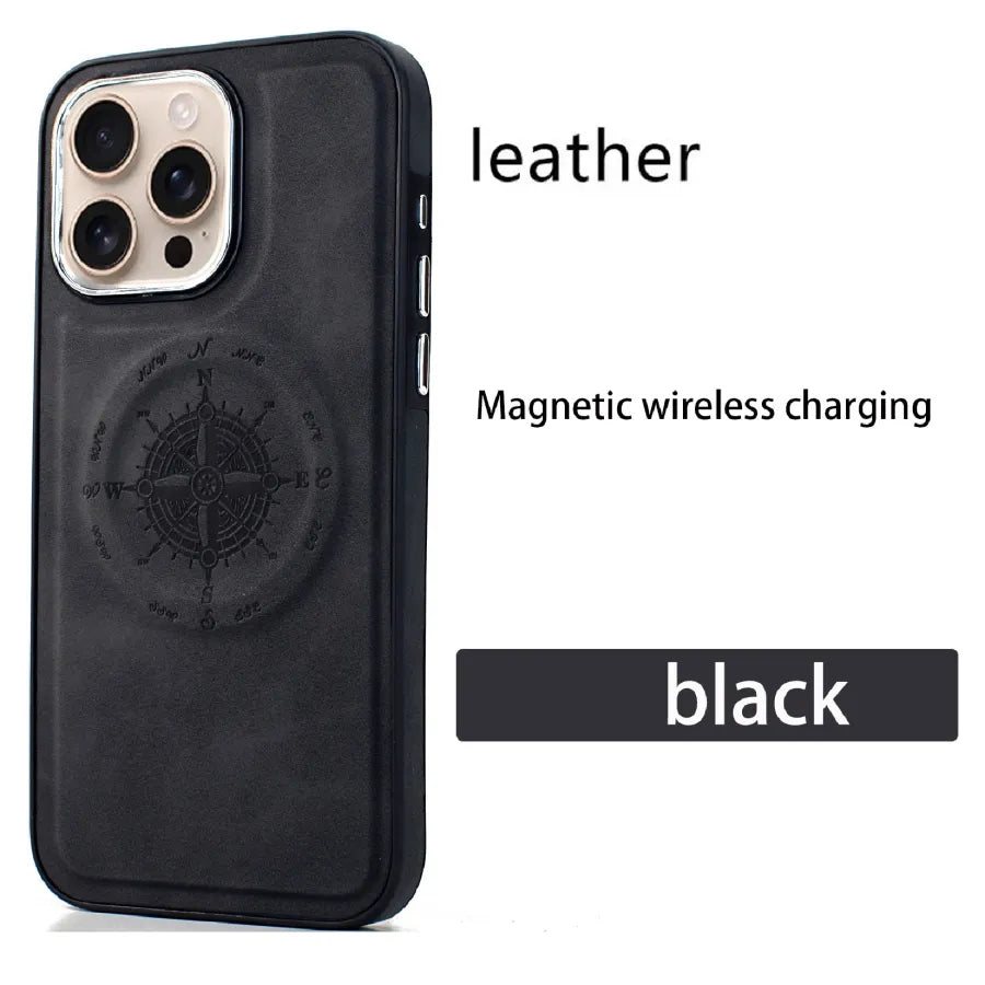 Nautical Compass Magnetic Case For iPhone