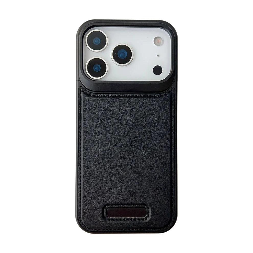Pro Leather Metal Case For iPhone