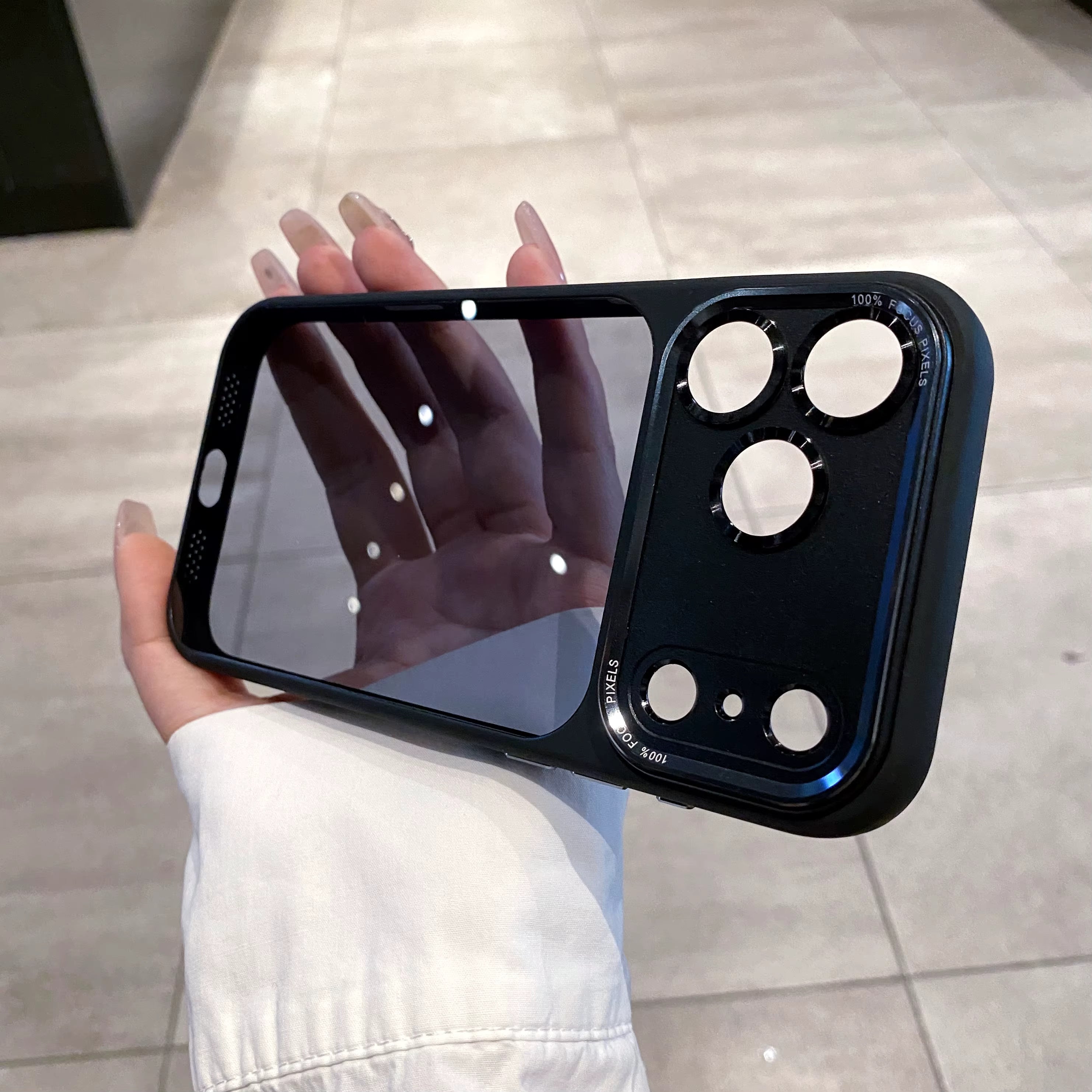 SeeThrough Back Color Case For iPhone
