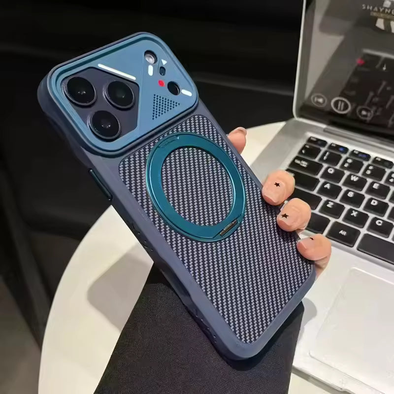Carbon Fiber Ringstand Case for iPhone