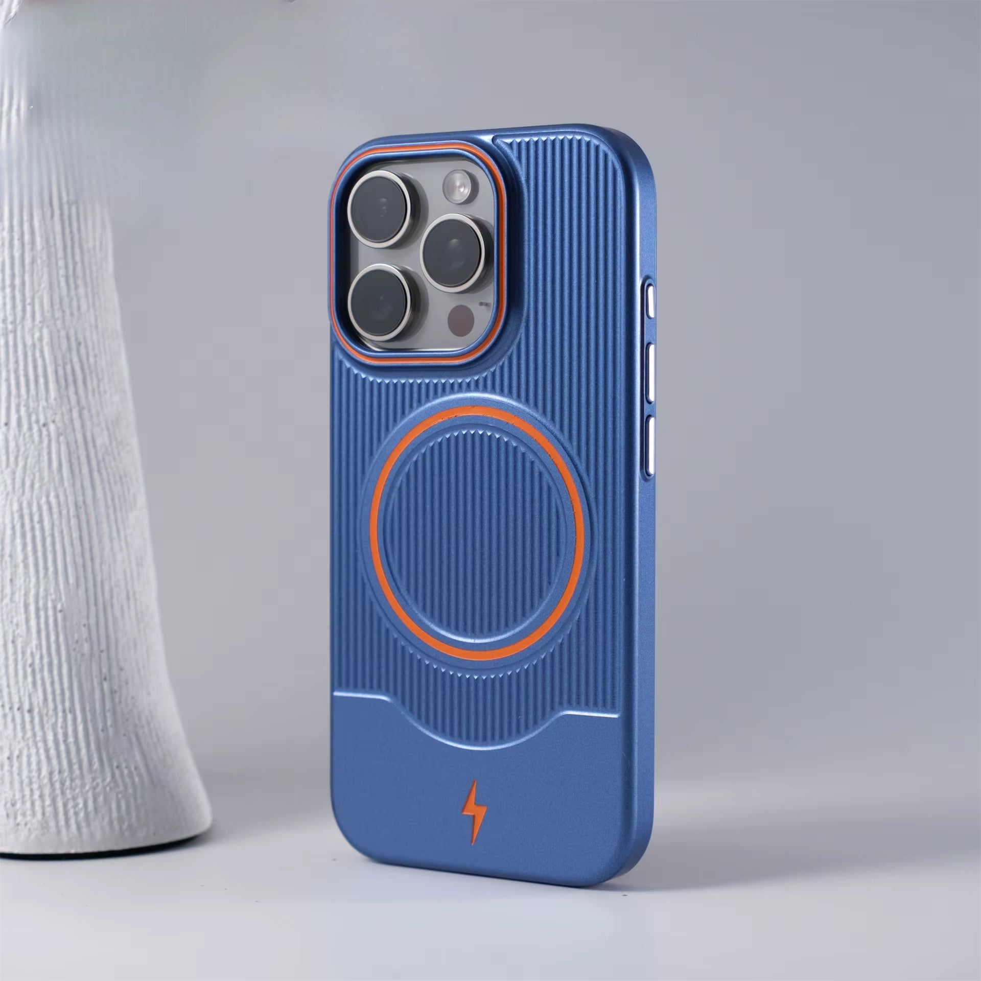 Corrugated Orange RIng Case For iPhone