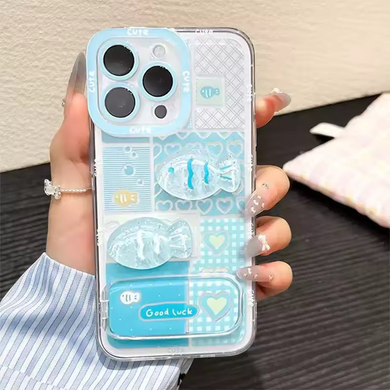 Good Luck Candy Fish Case For iPhone