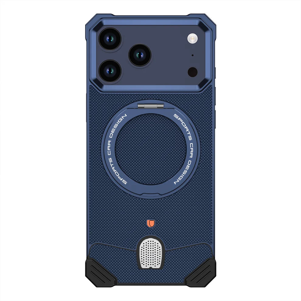 MetalLeather Texture Hypercar Design Case For iPhone