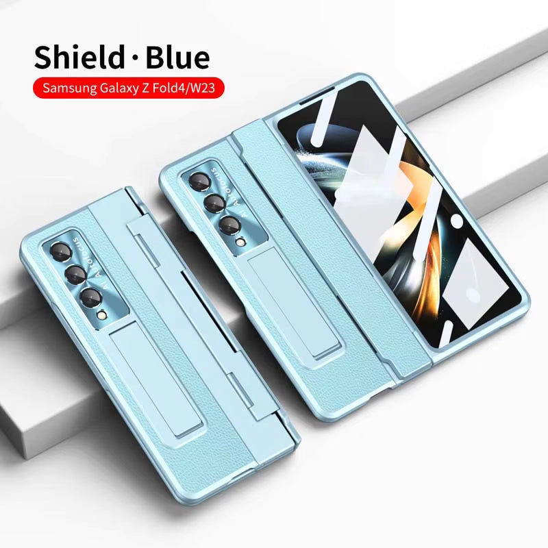 LeatherHinge Case For Samsung Fold