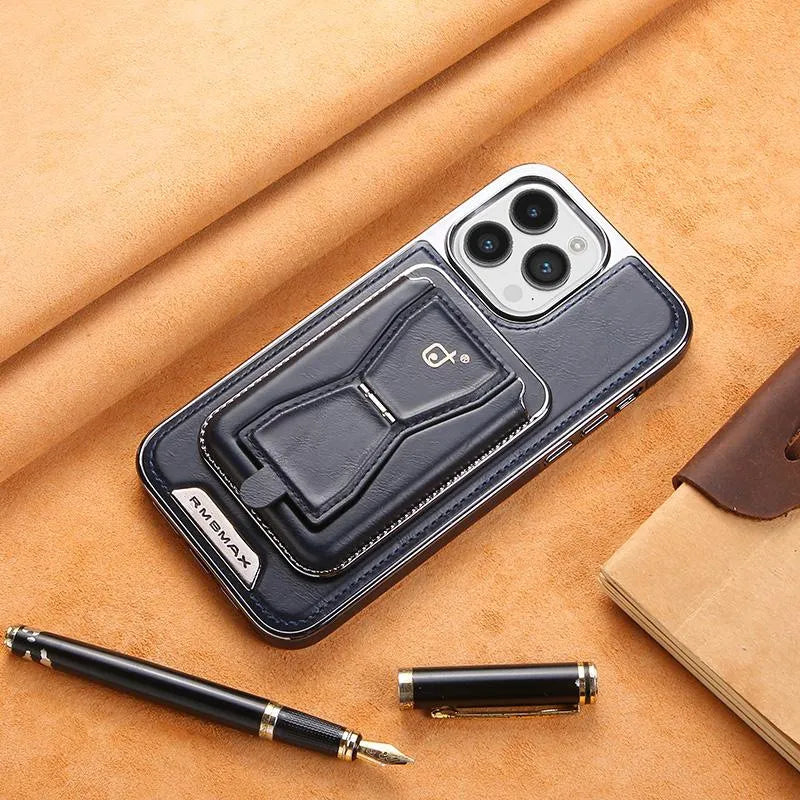 Leather Card Holder Case For iPhone