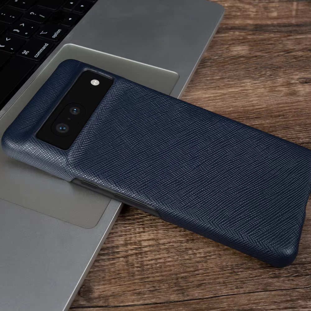 Genuine Leather Case For Google Pixel Phone (Cross grain pattern)