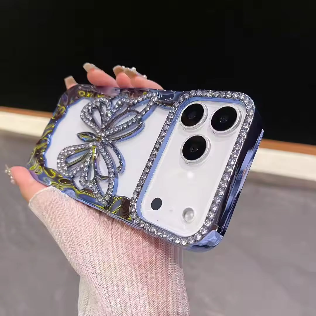 Crystal Butterfly Bling Case For iPhone