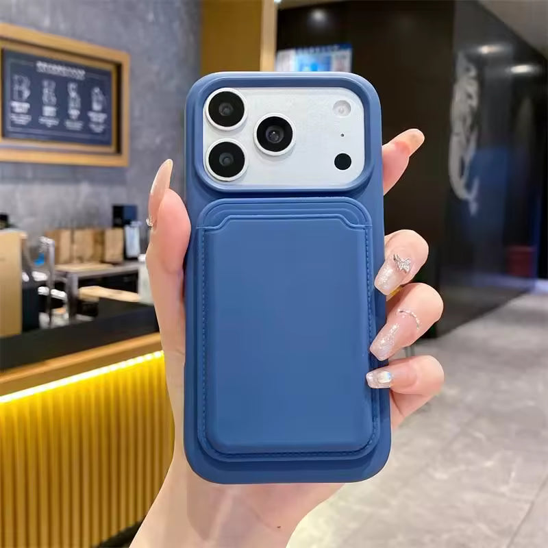 Magnetic PU Case With Detachable Card Holder for iPhone