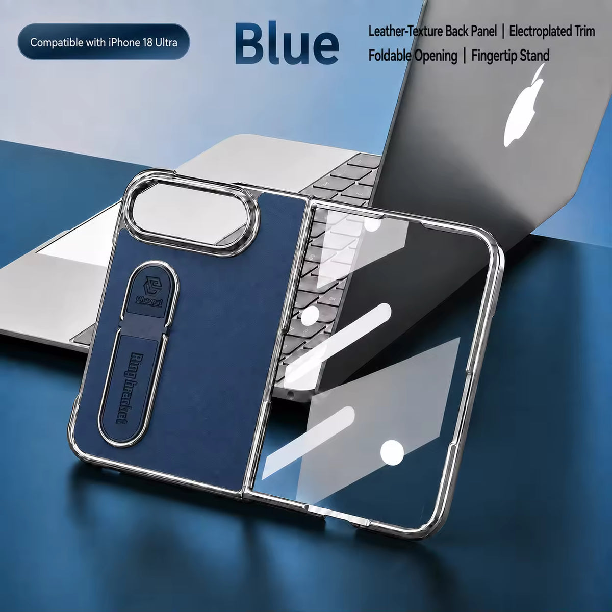 VeganLeather RingStand Case for iPhone Duo