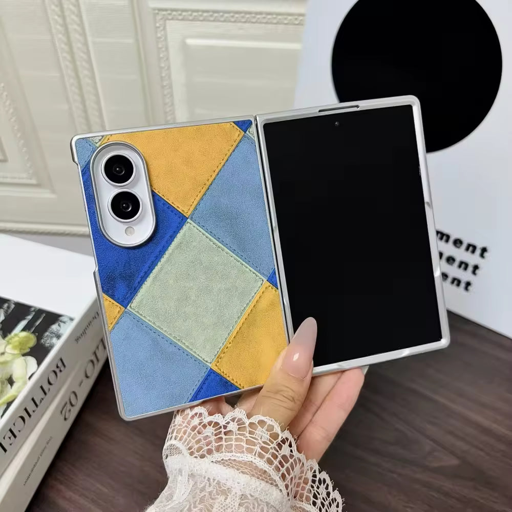 Lattice Pattern Design Case For Samsung Fold