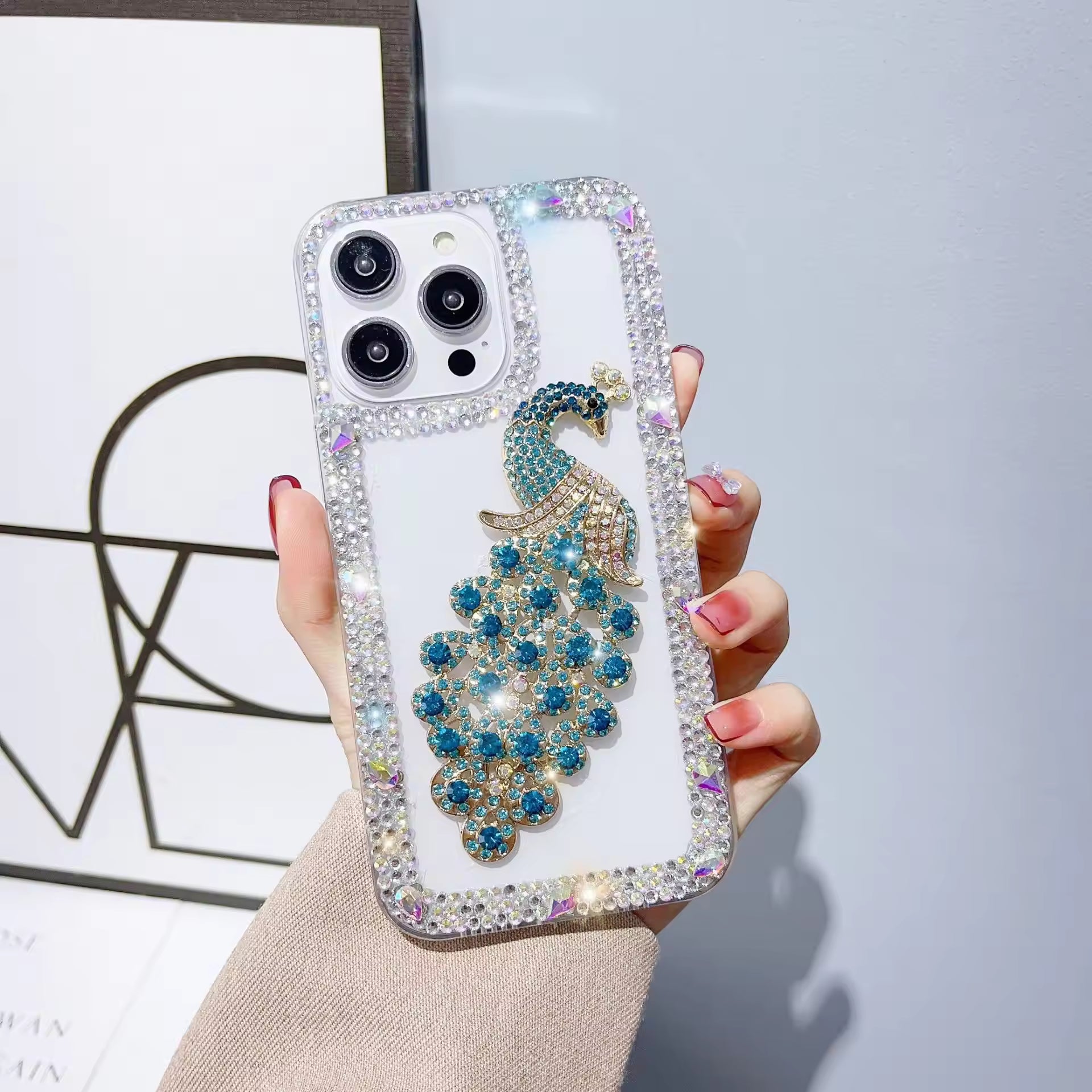 ColorDiamond Peacock Case For iPhone