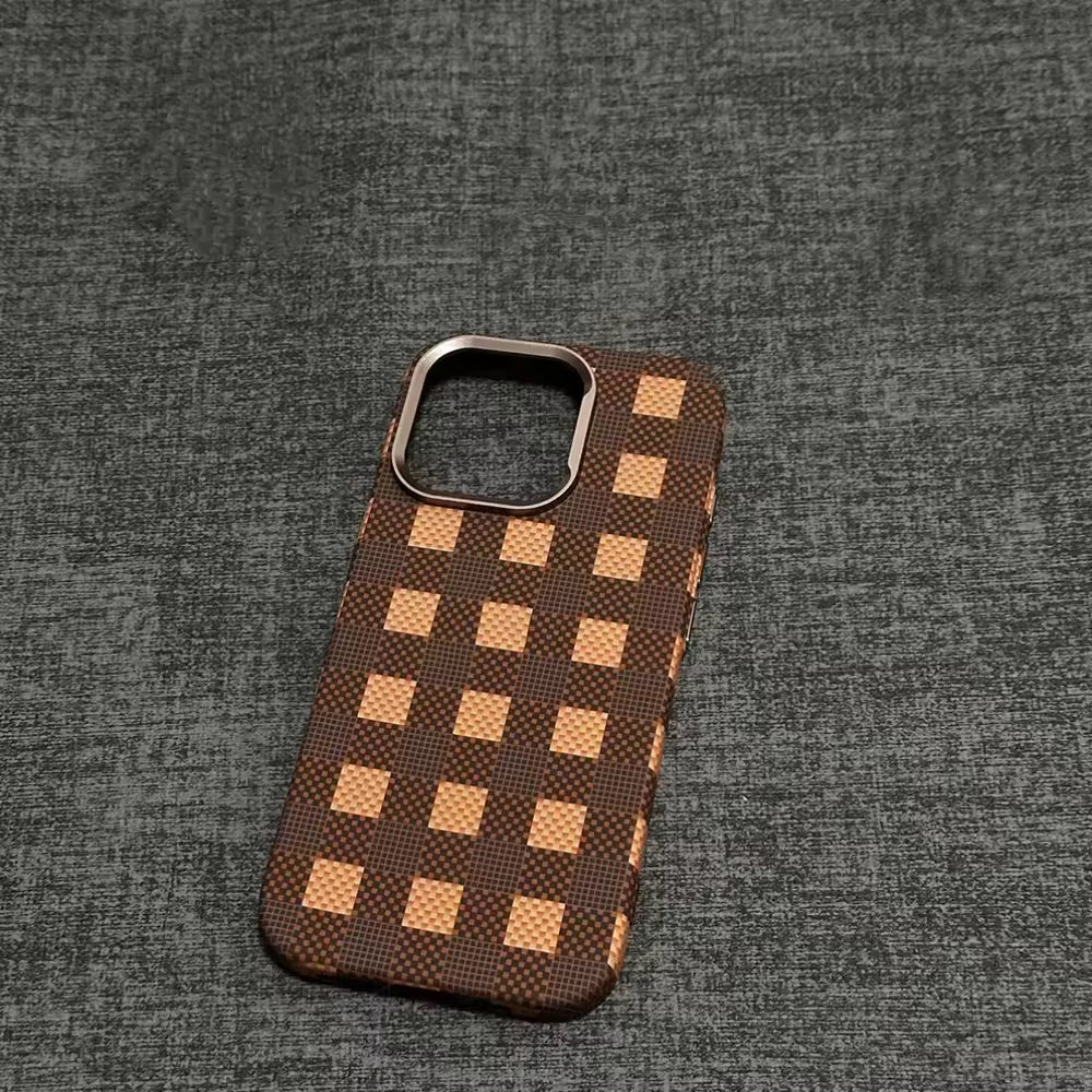 Checkered Pattern Magnetic Case For iPhone