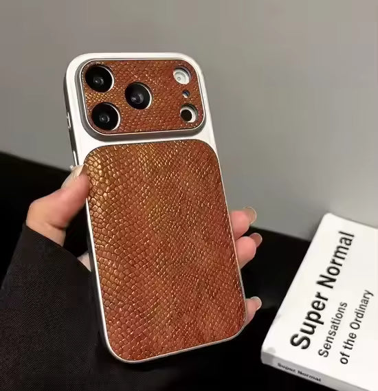 Premium Snake Texture Case For iPhone