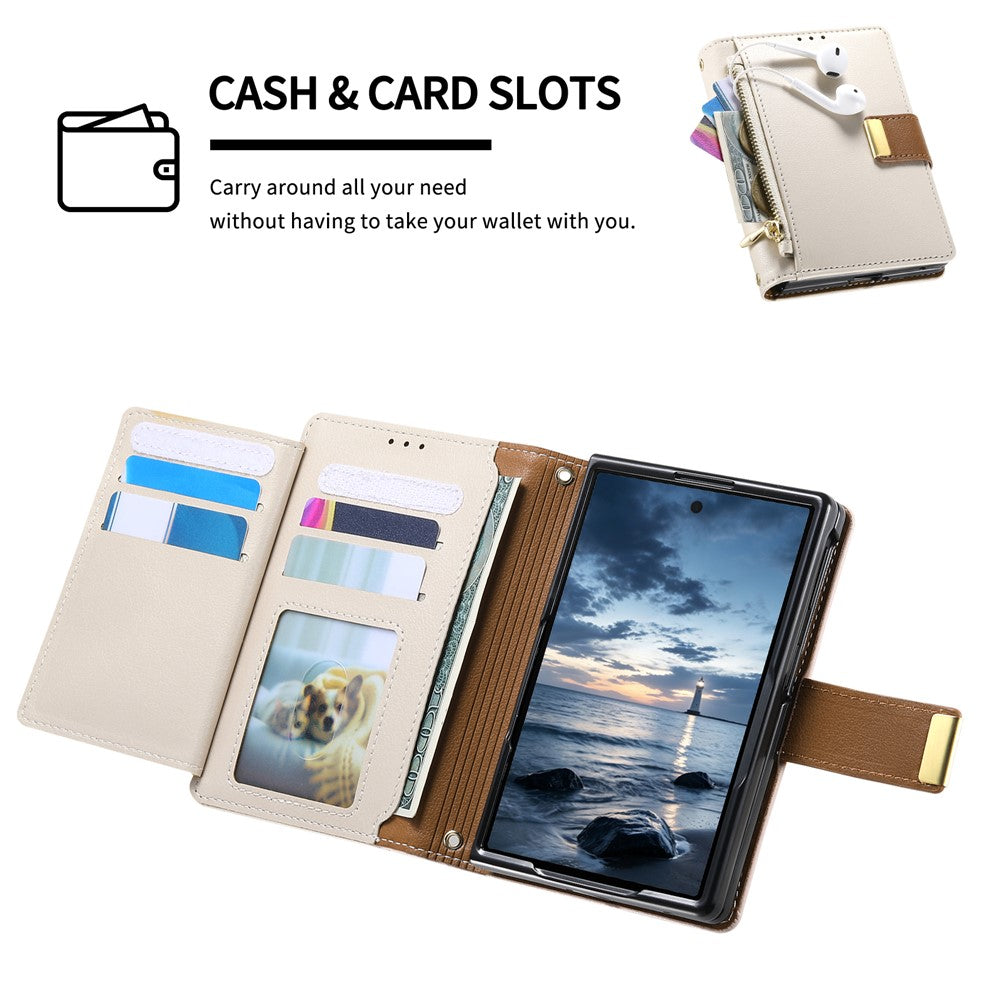 All-in-One Folio Leather Phone Case for iPhone Duo