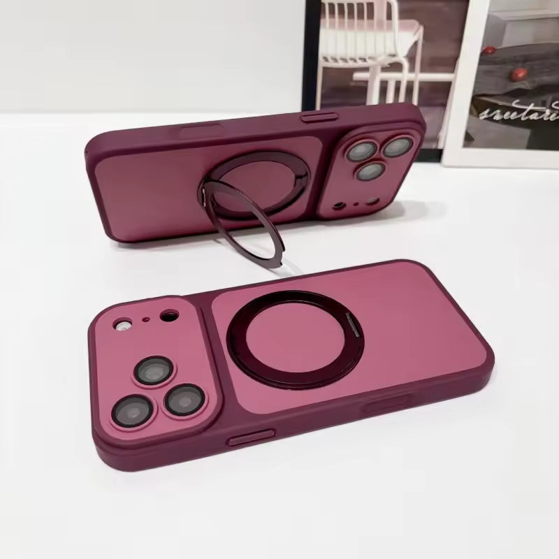 Camera Protection Ringstand Phone Case for iPhone