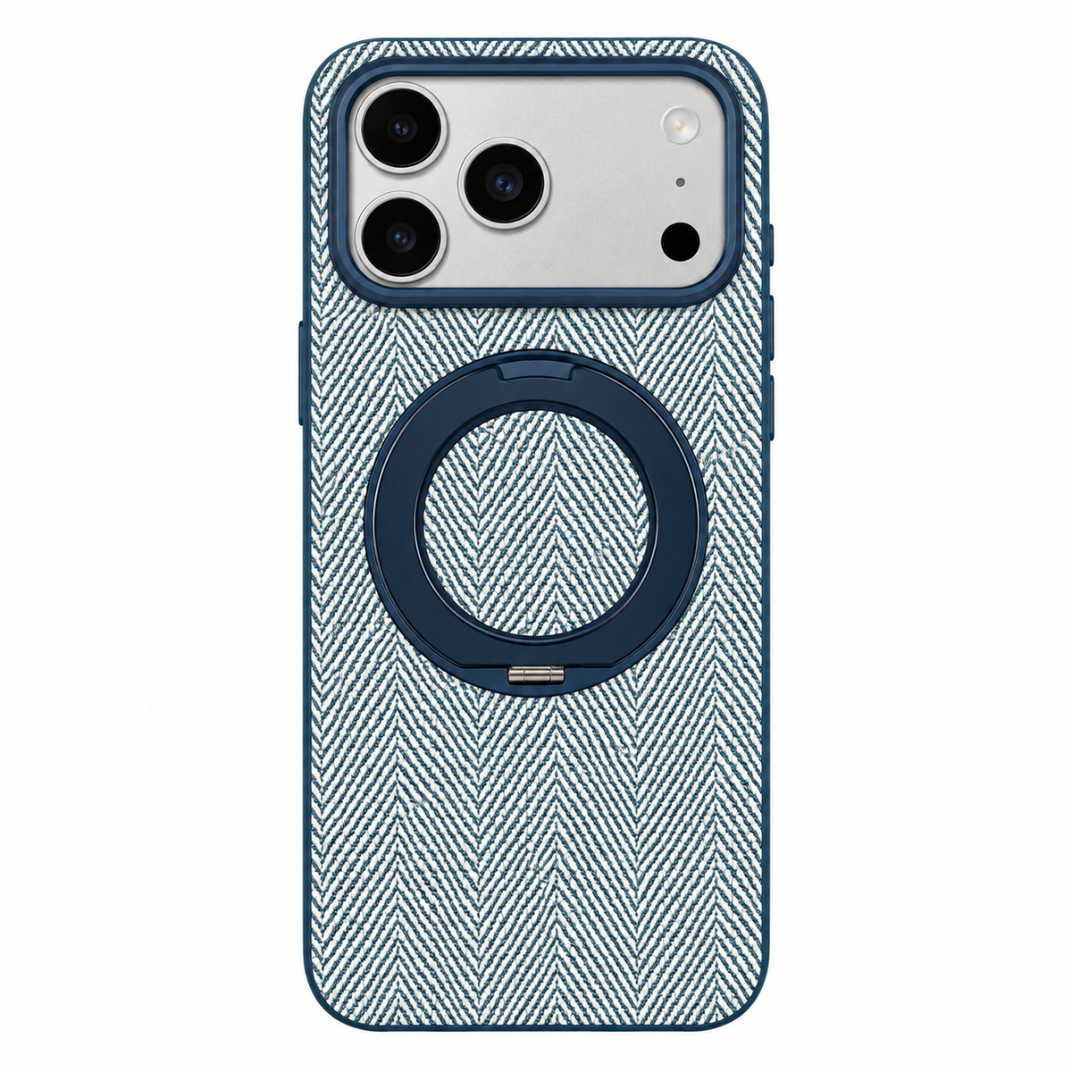 Herringbone Magnetic Ring Stand Case for iPhone