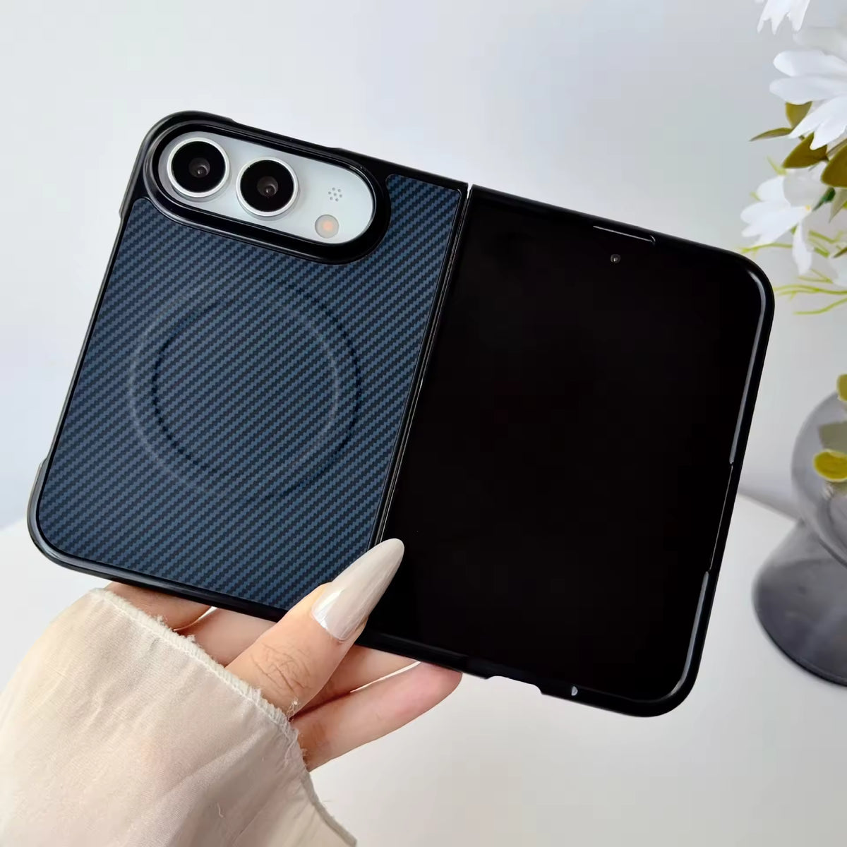 Color CarbonFiber Pattern Case For iPhone Duo