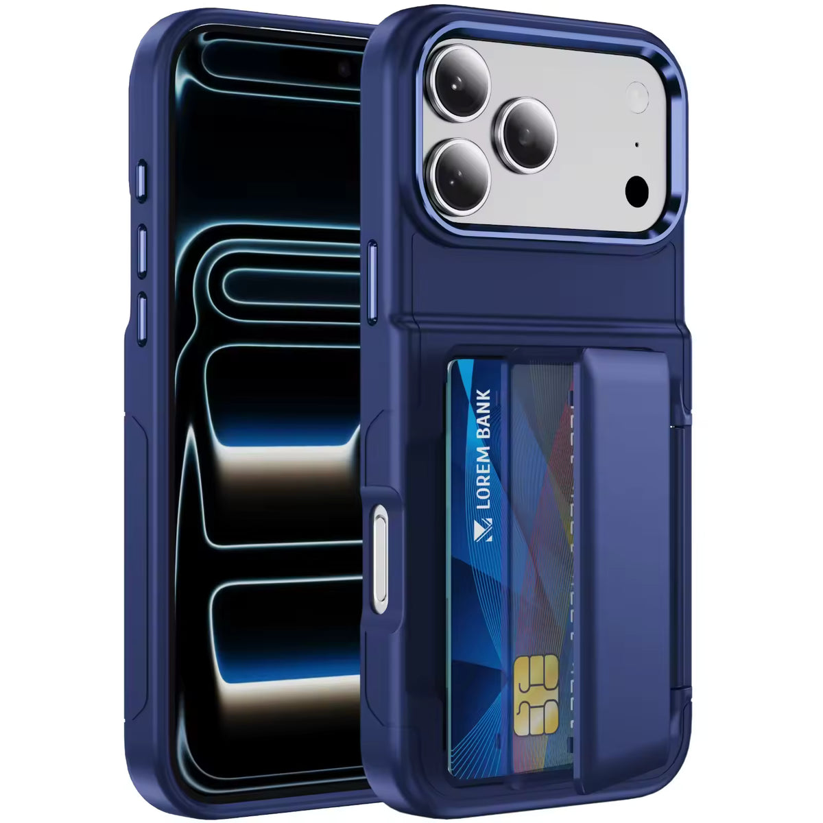 Dual Card Holder & Wallet Phone Case For iPhone