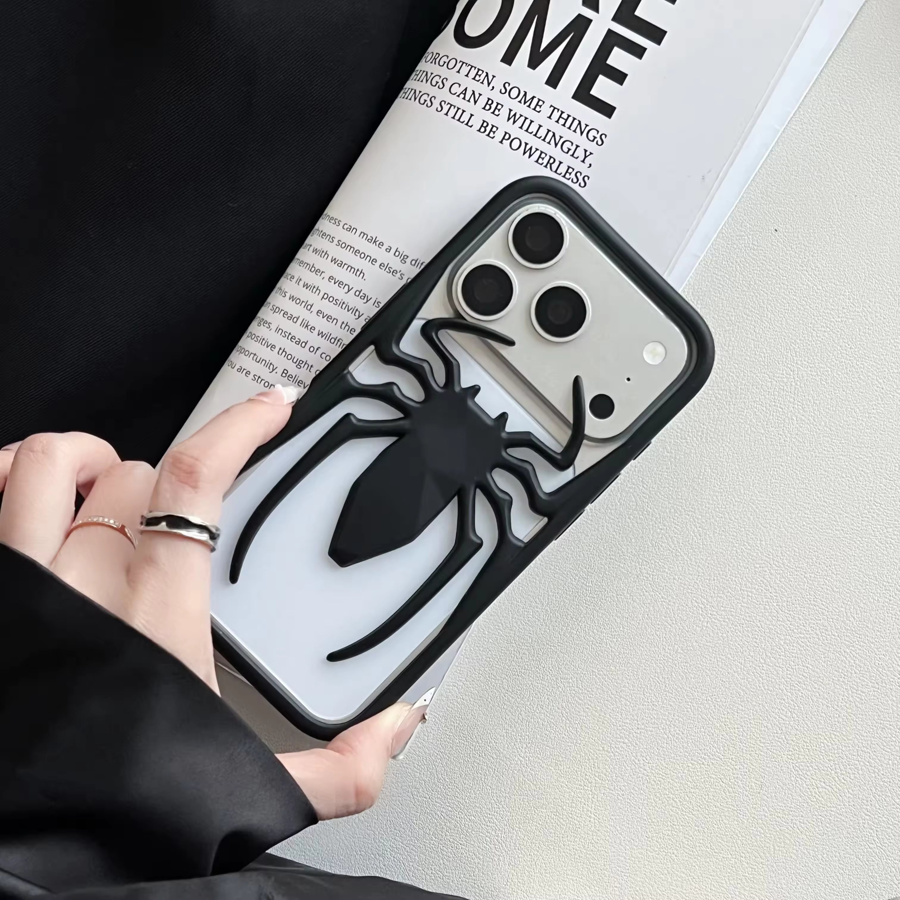 3D Spider Hollow Case For iPhone
