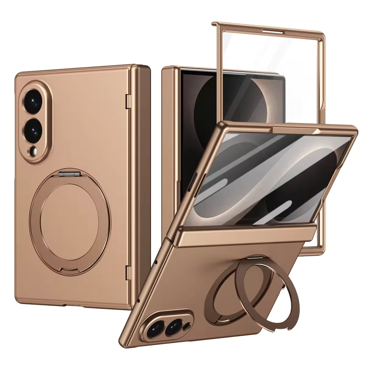 Color PC With Stand Case For iPhone