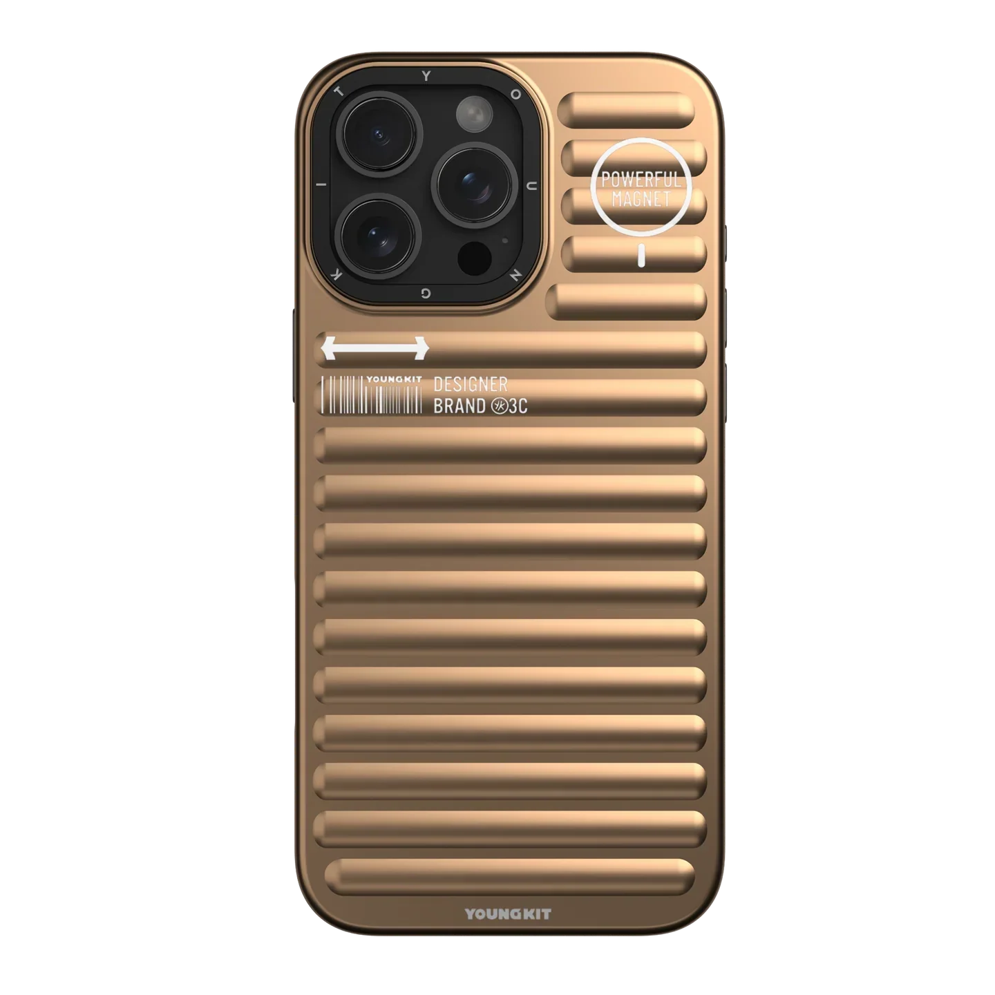 YOUNGKIT 3D Ribbed Design Case For iPhone