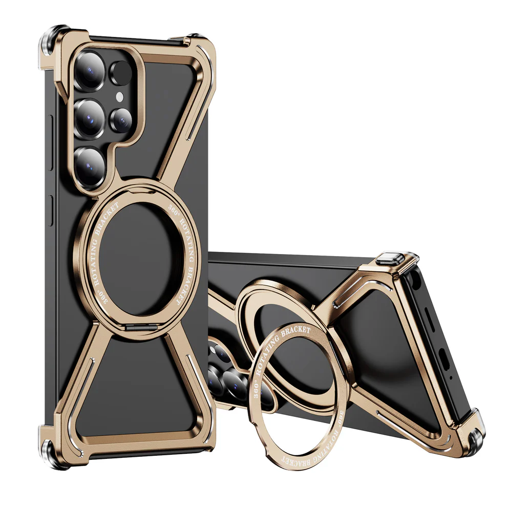 ZX Metal Case With 360 Rotating Stand For Samsung