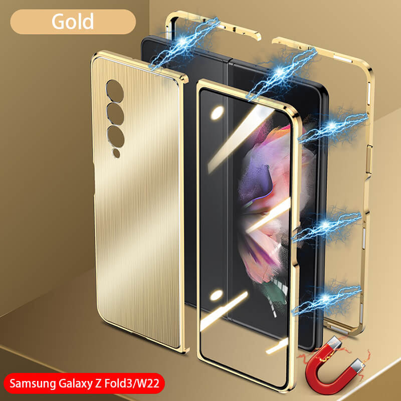 Brushed Metal Case For Samsung Fold