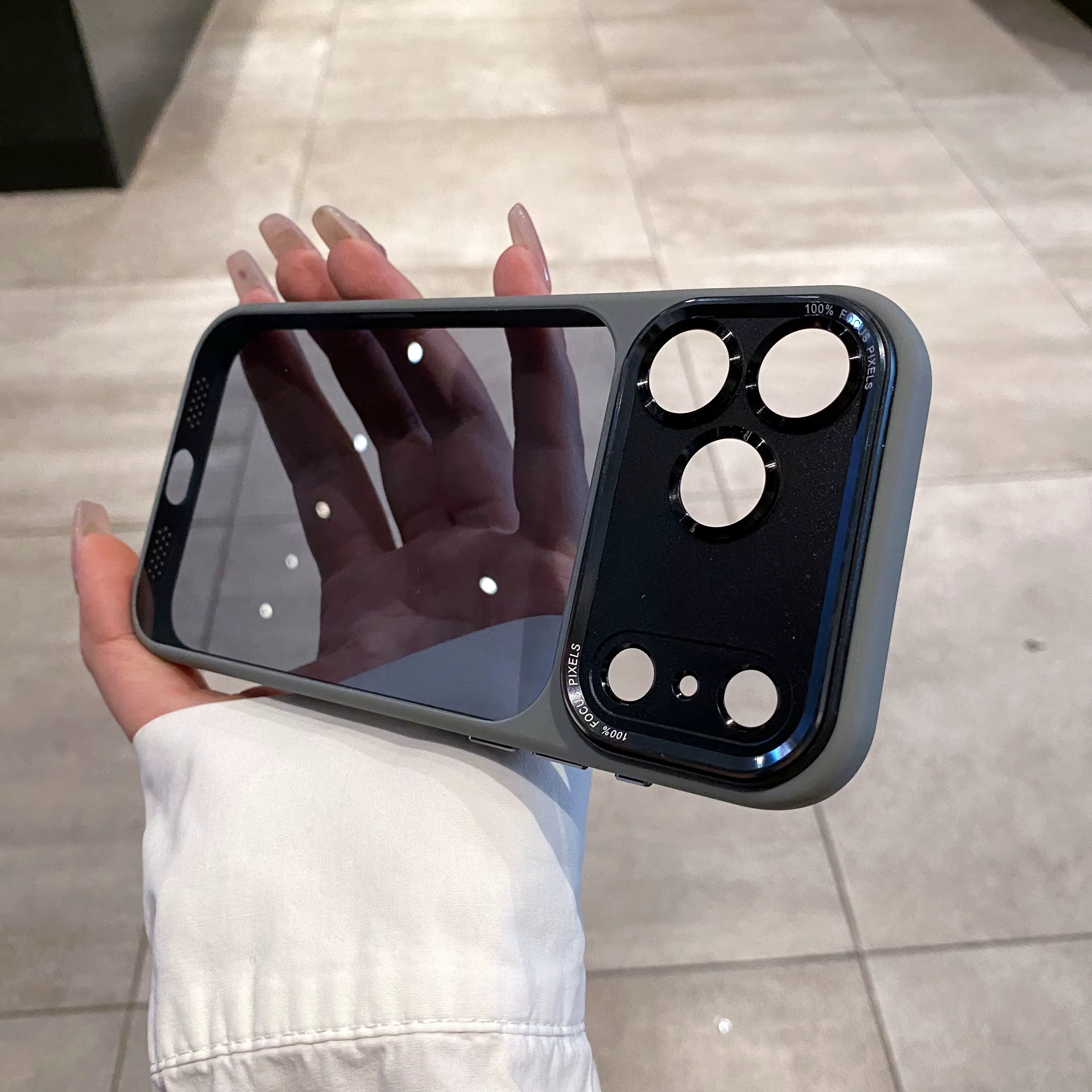 SeeThrough Back Color Case For iPhone