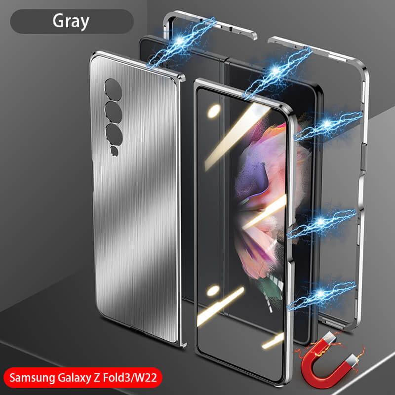 Brushed Metal Case For Samsung Fold