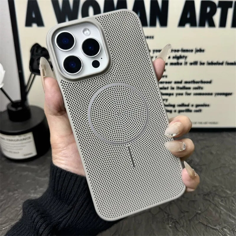 Breathable Mesh Texture Case For iPhone