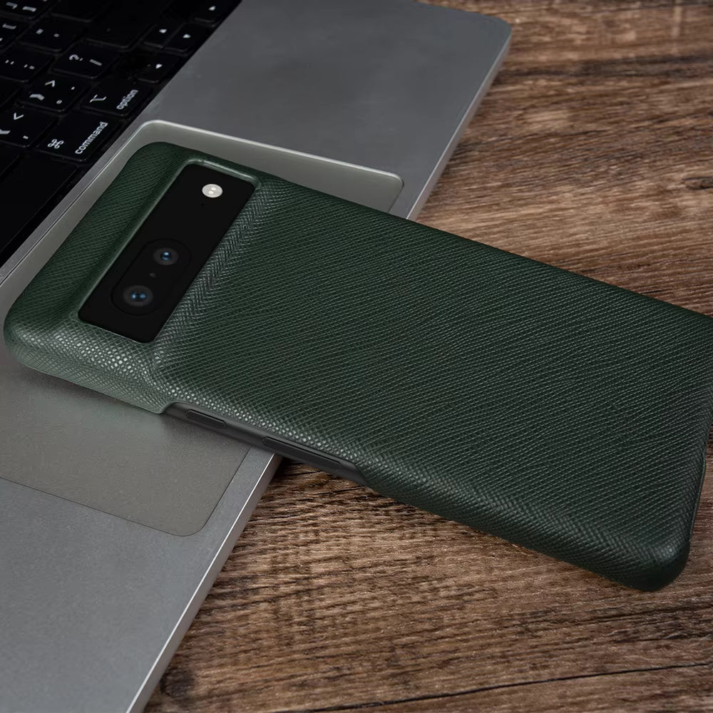 Genuine Leather Case For Google Pixel Phone (Cross grain pattern)