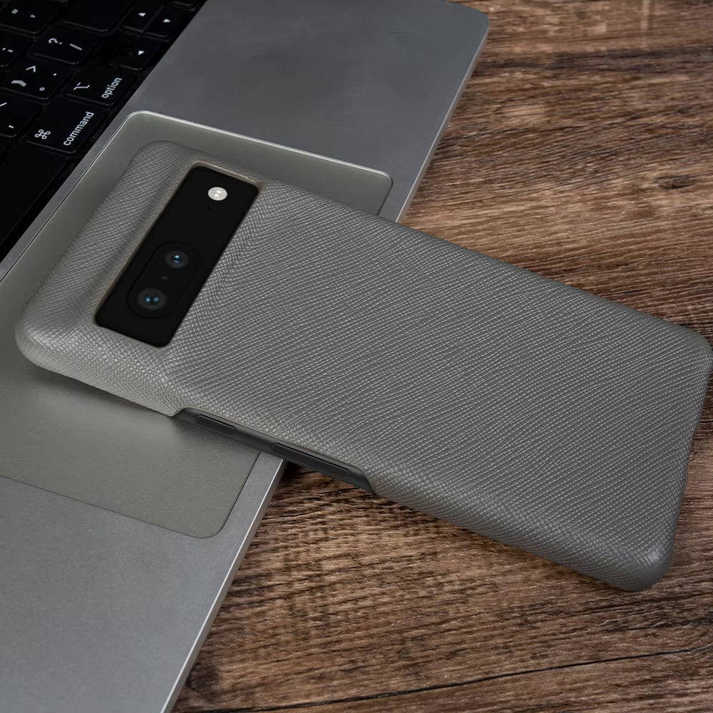 Genuine Leather Case For Google Pixel Phone (Cross grain pattern)