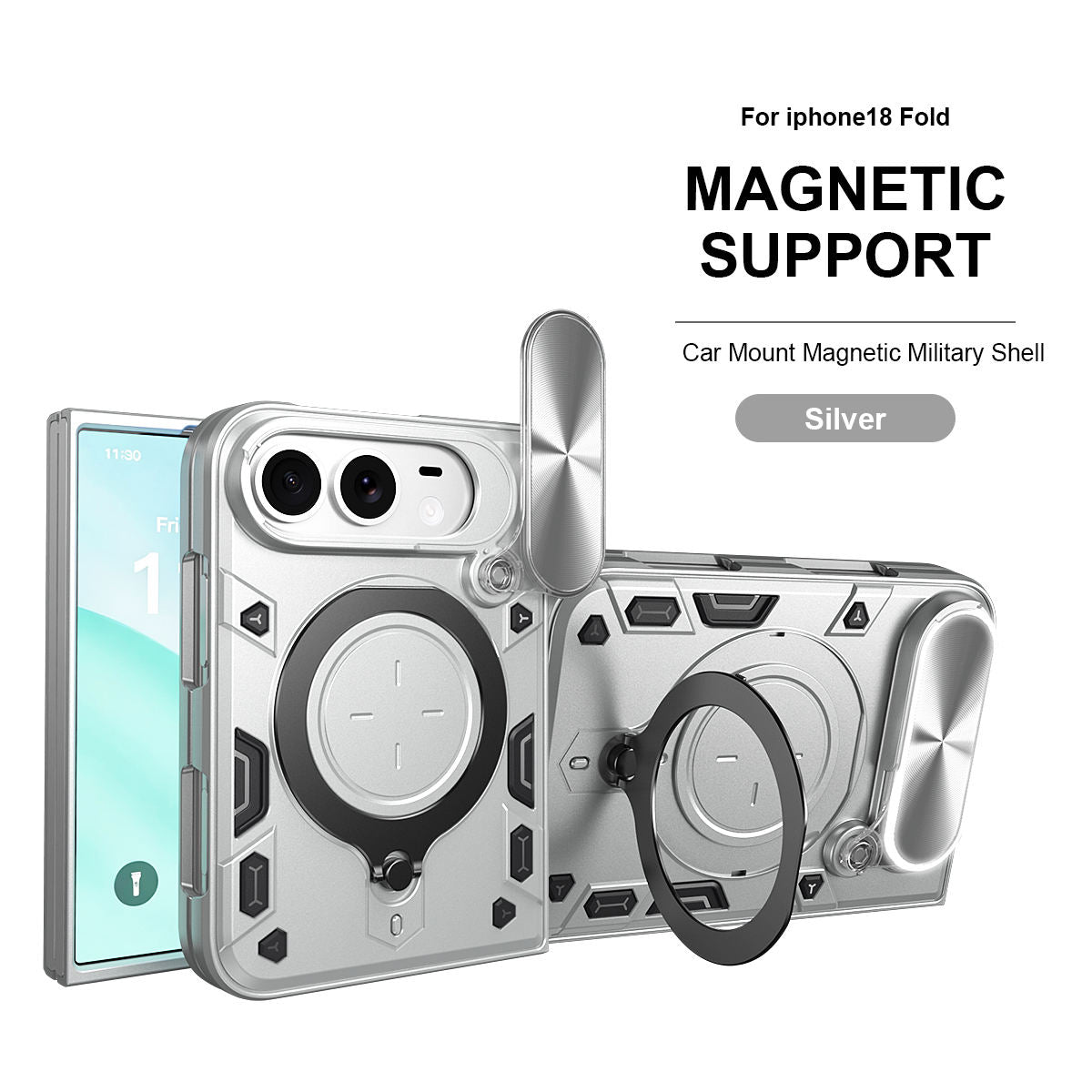 Magnetic Car Mount Phone Case for iPhone Duo