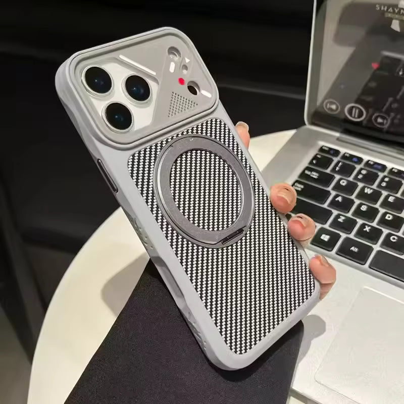 Carbon Fiber Ringstand Case for iPhone