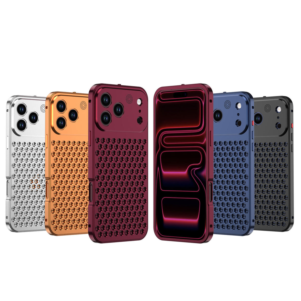 Pop-Up Aluminum Alloy Heat Dissipation Case for iPhone