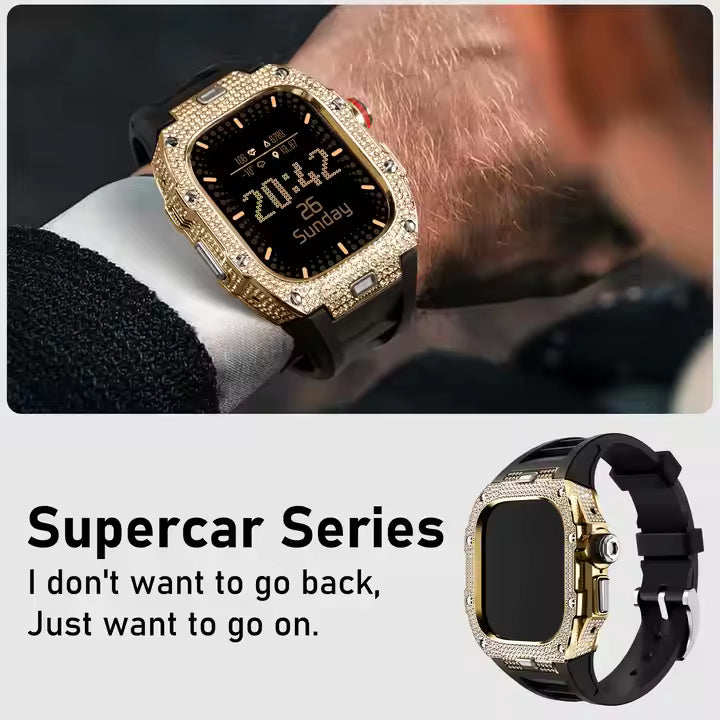 Full Dimond Studded Watch Case 49MM