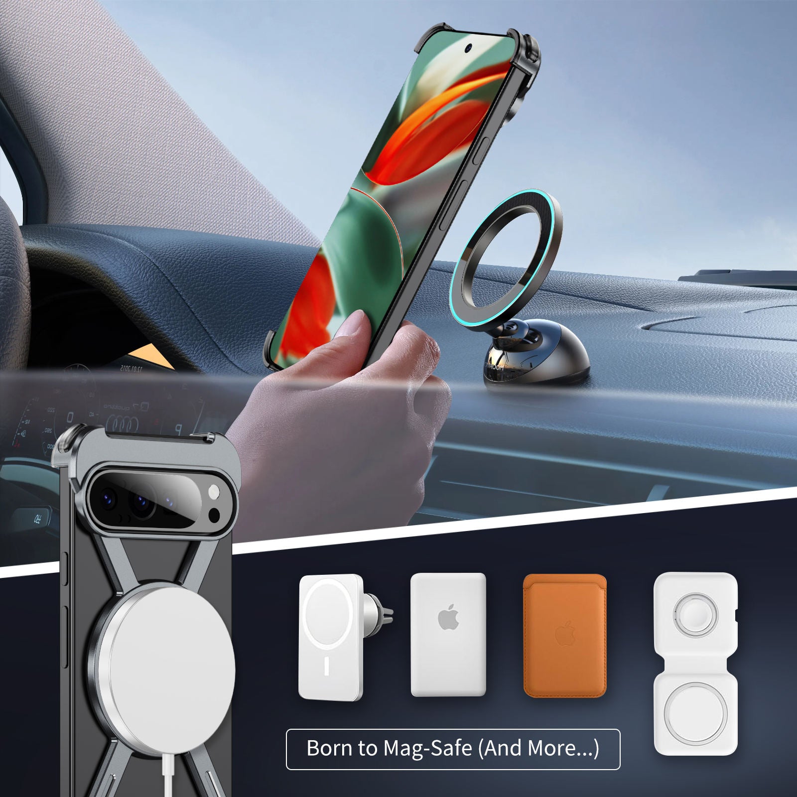 ZX Metal Case With 360 Rotating Stand For Google Pixel