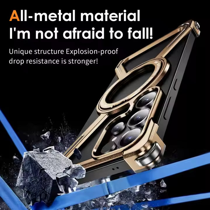 ZX Metal Case With 360 Rotating Stand For Samsung