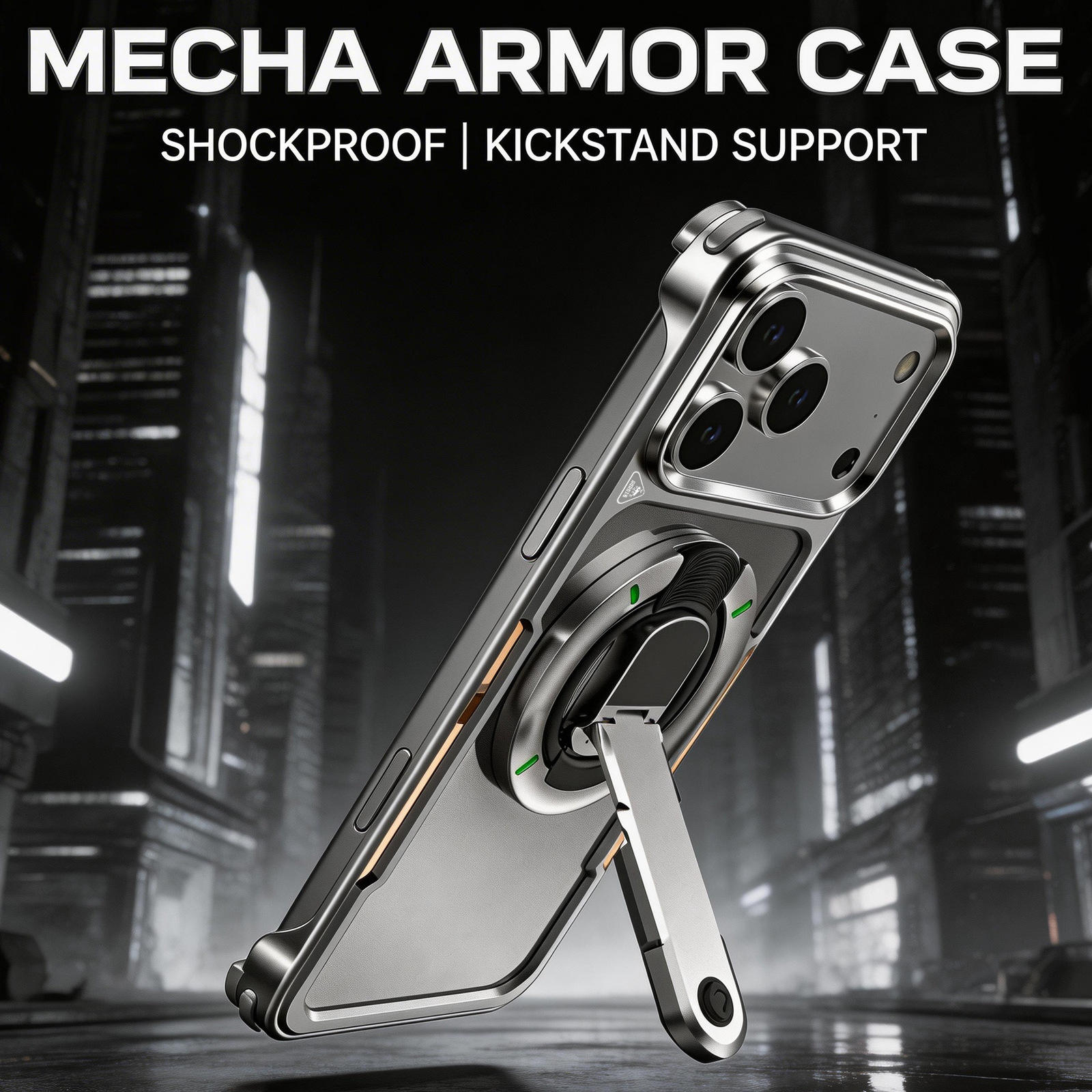Foldable StripStand Metal Case For iPhone