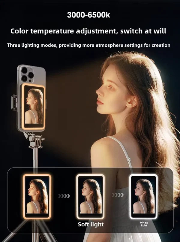Light Vlog Selfie Monitor Screen for iPhone and Android ( with 4k 30 frame rate recording)