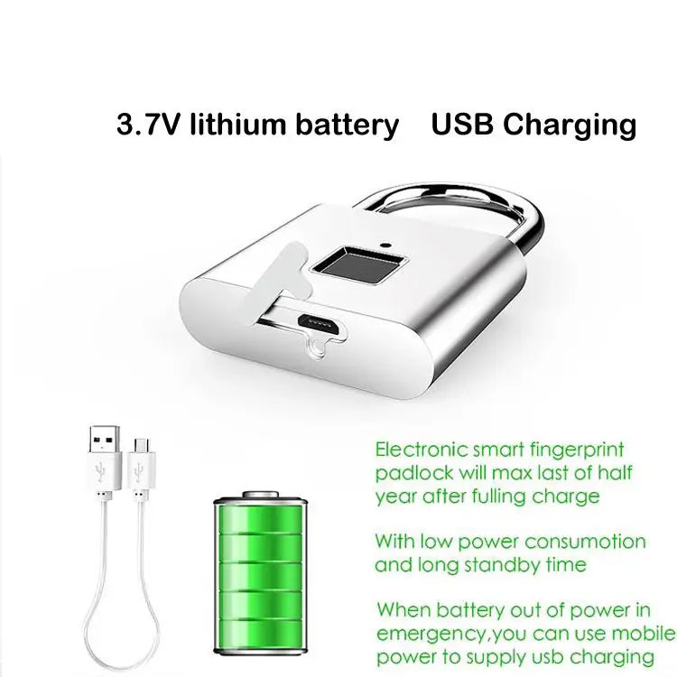 Smart Technology Fingerprint Padlock