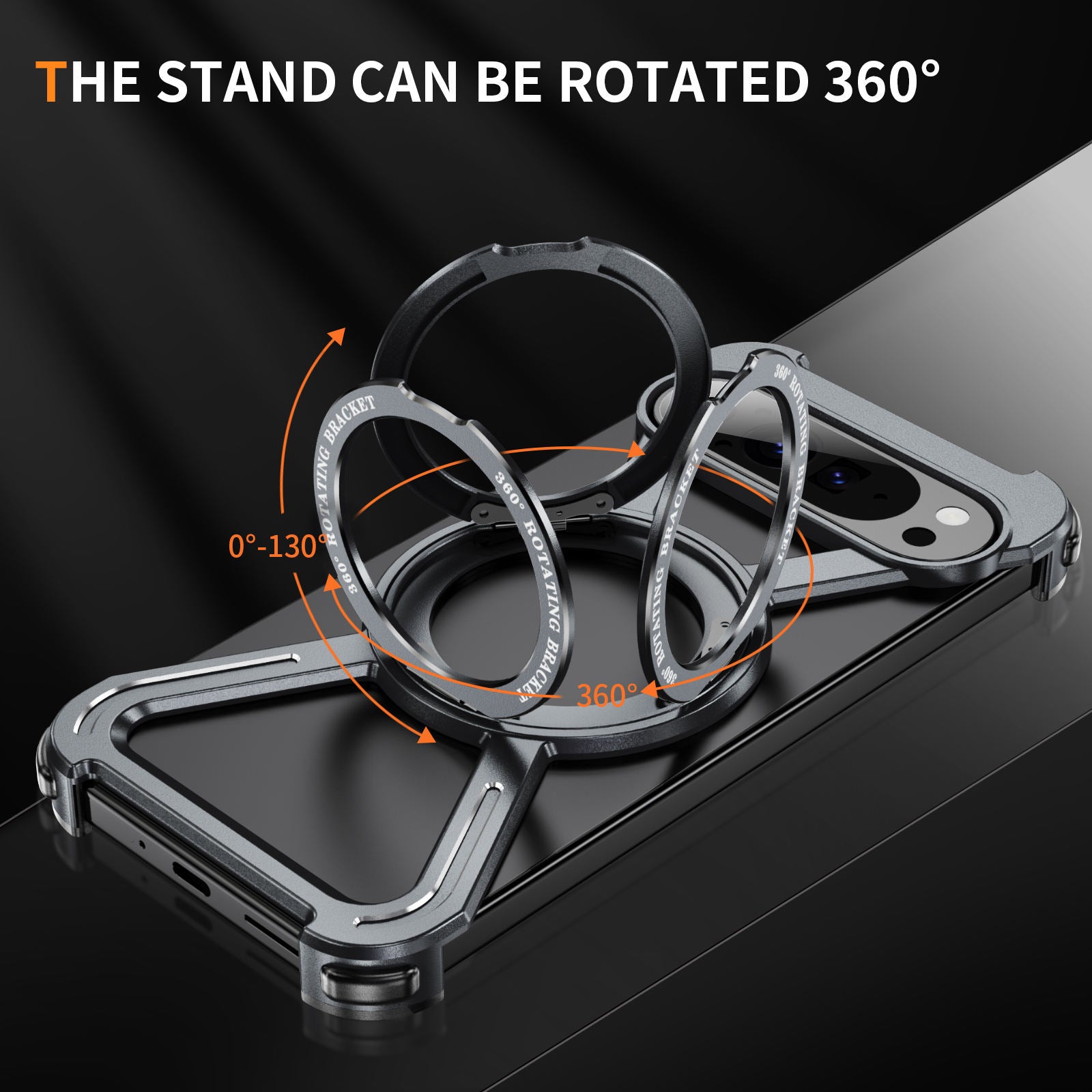 ZX Metal Case With 360 Rotating Stand For Google Pixel