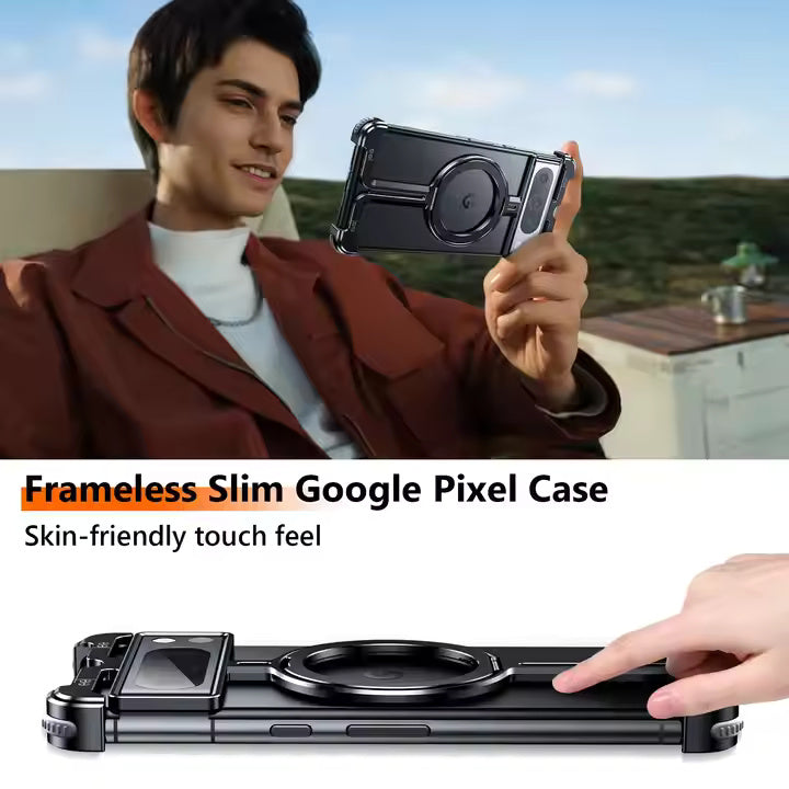AirCase Metal Frame With Stand For Google Pixel Phone