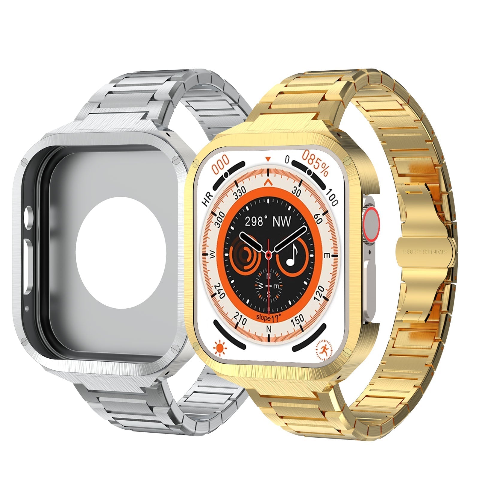 Premium Metal Case For iWatch 49 MM Ultra (Black)