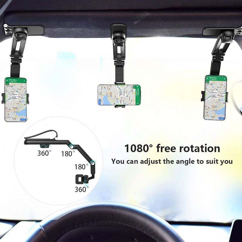 360 Rotating SunVisor Phone Holder