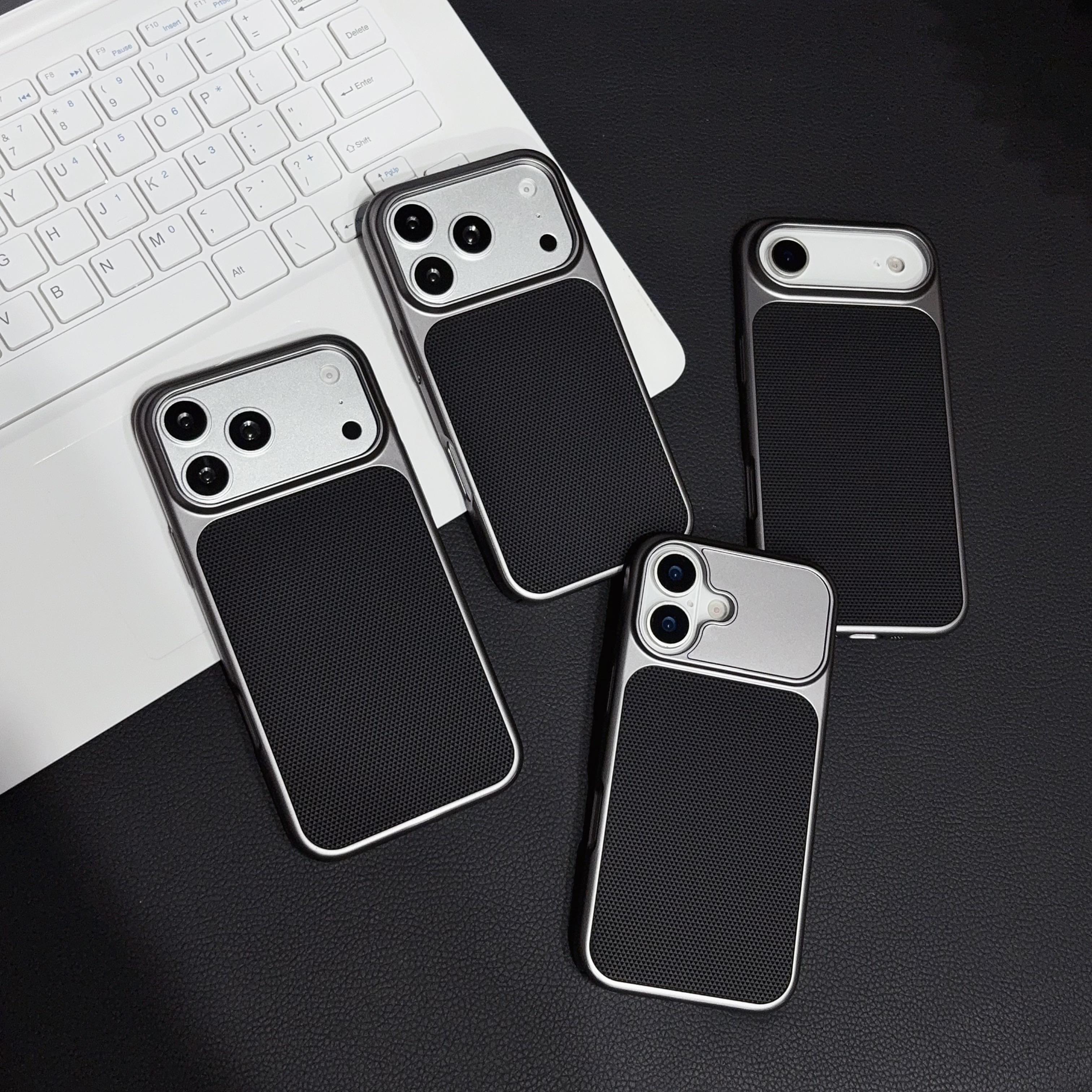 Metal Clad Pattern Case For iPhone
