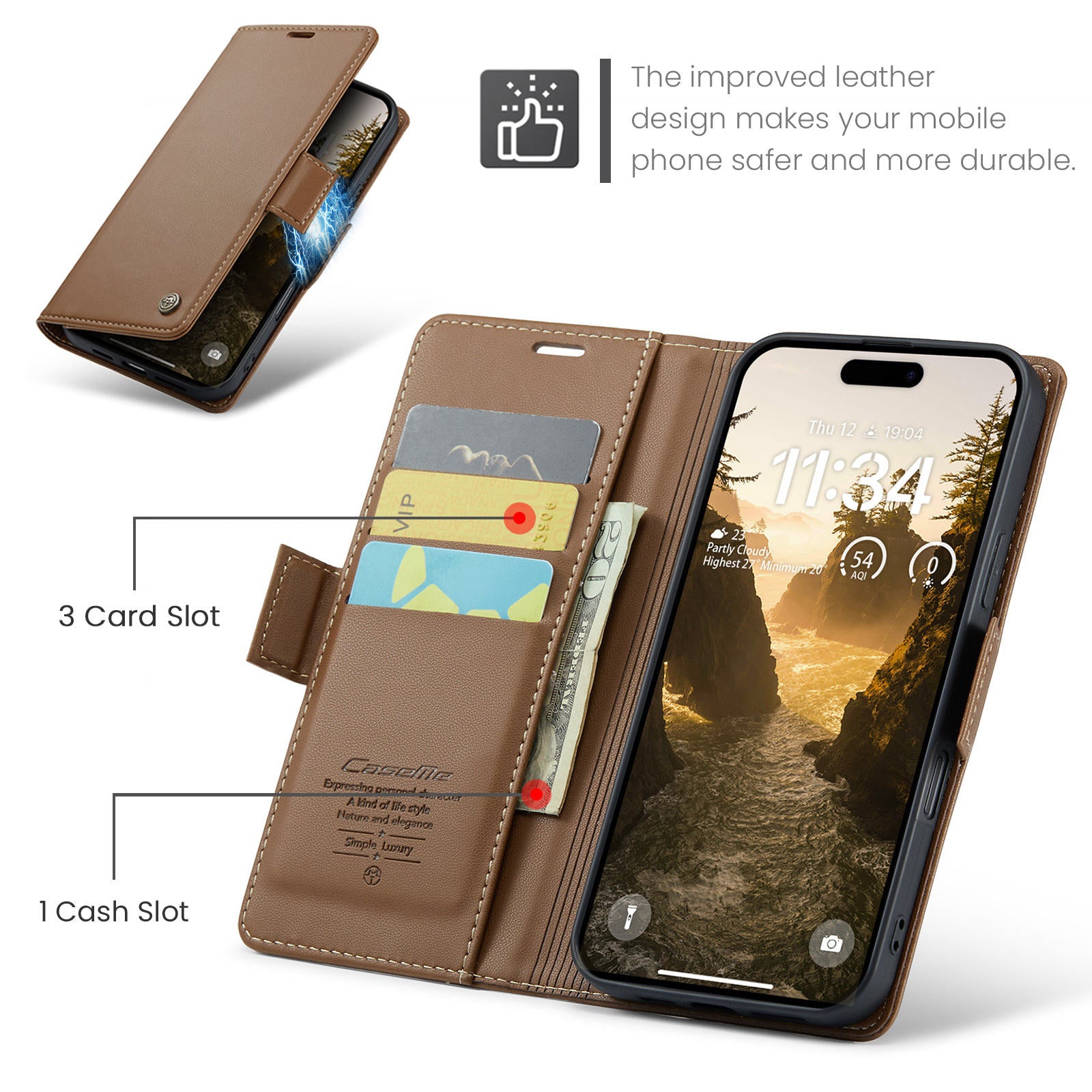 Professional Flip Wallet Case For iPhone