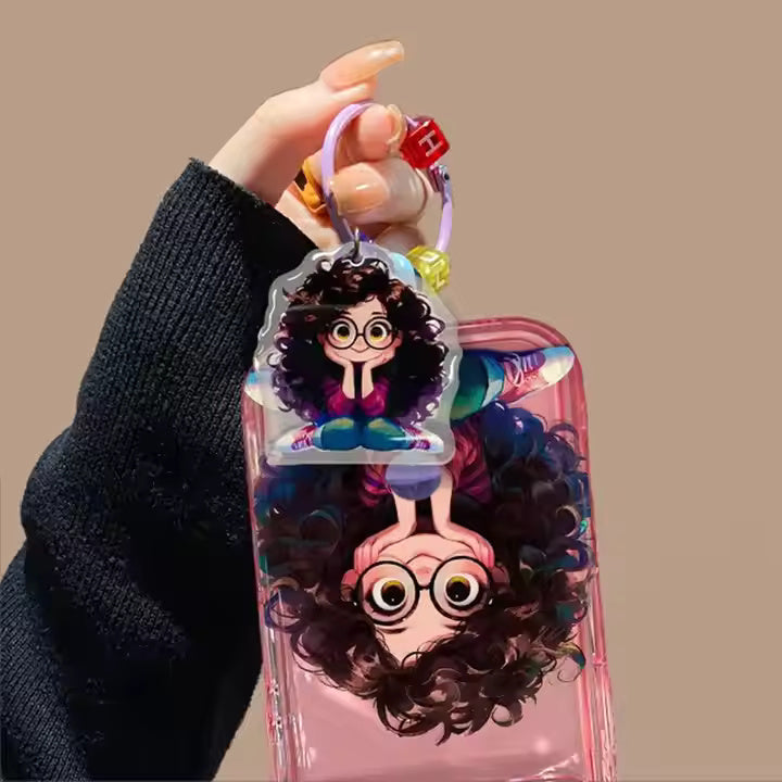Cute Curly Haired Girl Case For iPhone